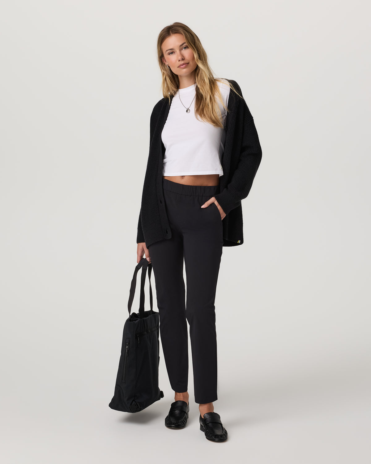 Miles Ankle Pant - Long Women's Black Performance Pants | Vuori