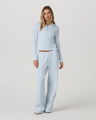 Waffle Wideleg Pant Women's Soft Sky Waffle Knit Pants | Vuori Online