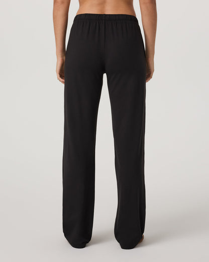 Halo Straight Leg - Long Women's Solid Black Pants | Vuori US