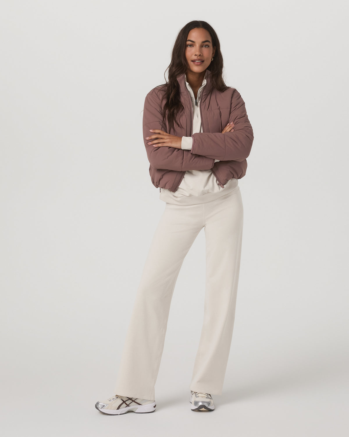 Granite Foldover Straight Leg Women's Oatmeal Heather Pant | Vuori