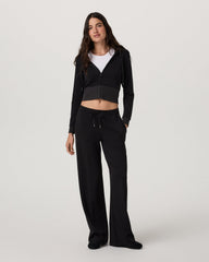 Compose Wideleg Pant Women's Black Mid-High Rise Pant | Vuori Discount