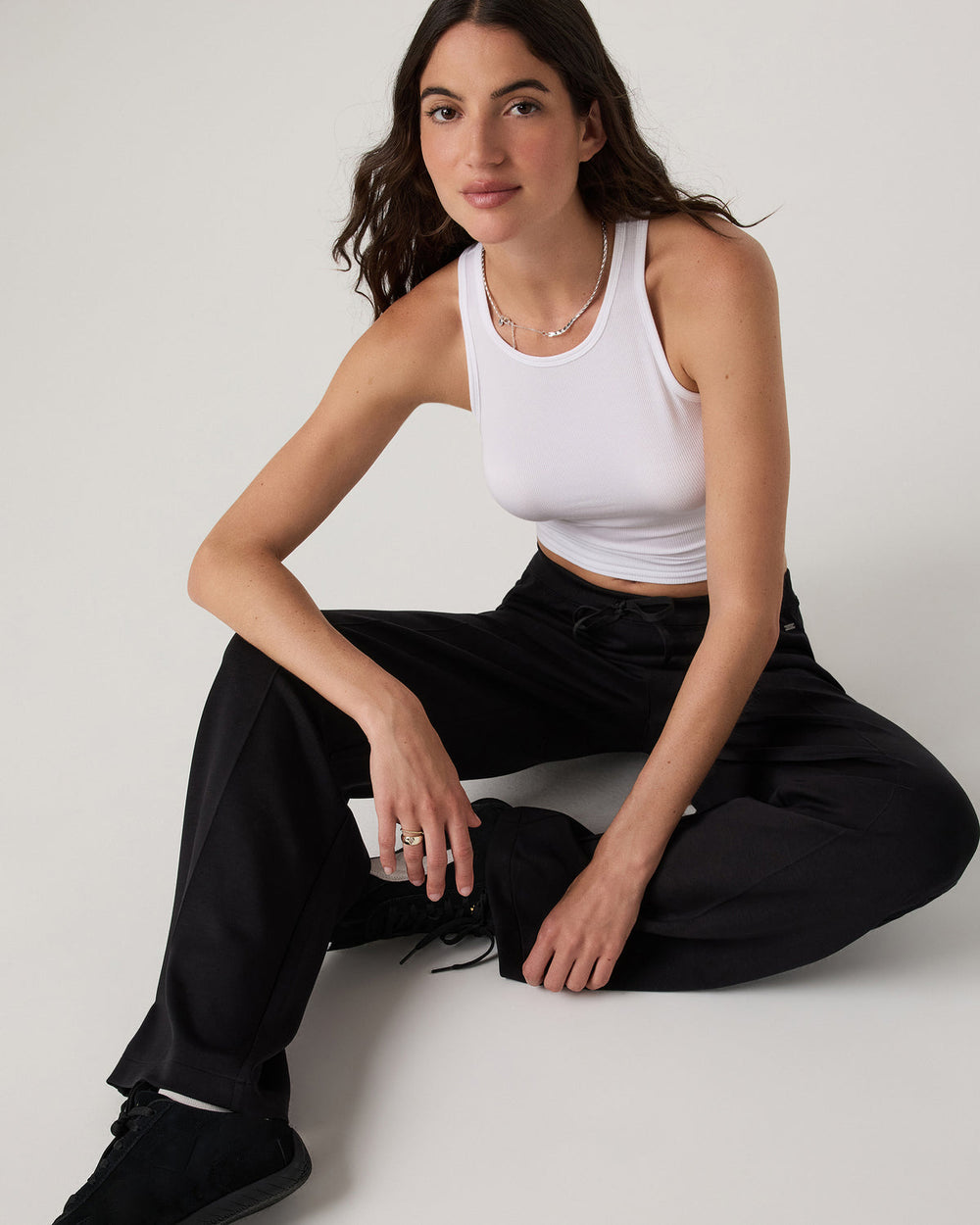 Compose Wideleg Pant Women's Black Mid-High Rise Pant | Vuori Discount