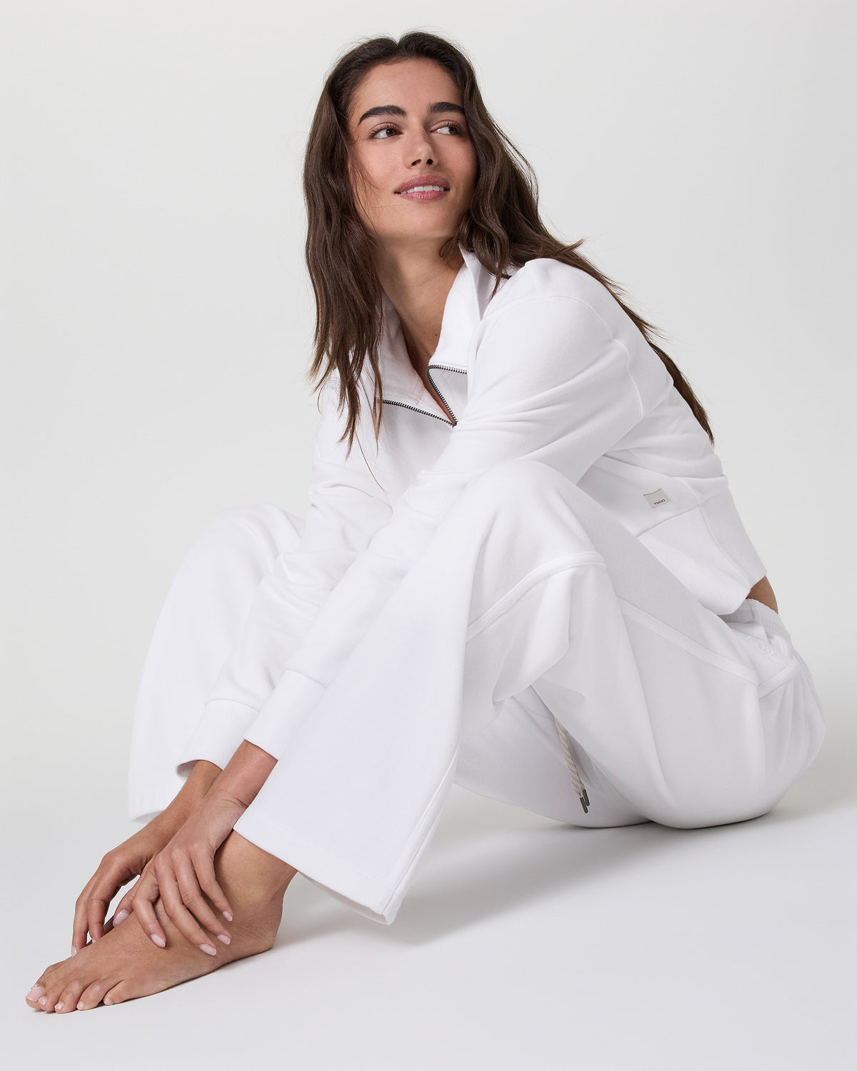 Sedona Straight Leg Sweatpant White | Vuori
