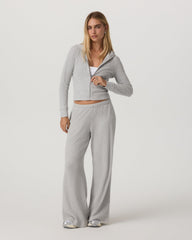 Waffle Wideleg Pant - Short Women's Light Grey Pants | Vuori Discount