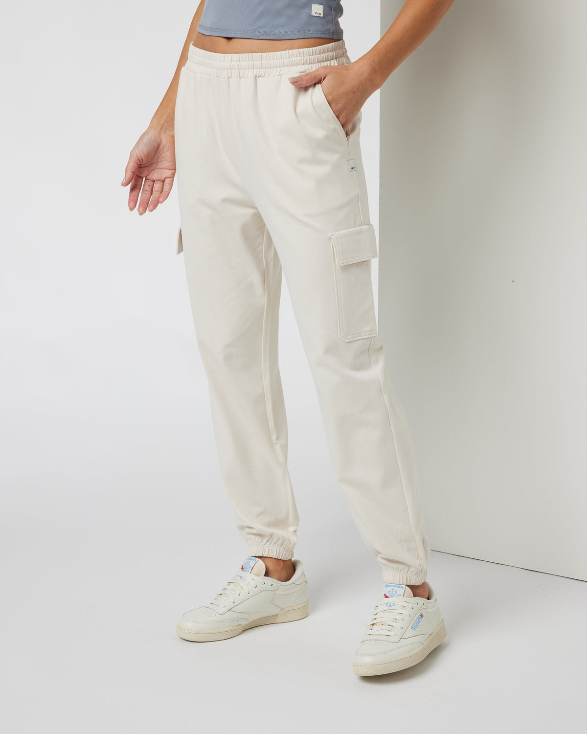 Boyfriend Cargo Sweatpant Milkweed Heather | Vuori Clothing