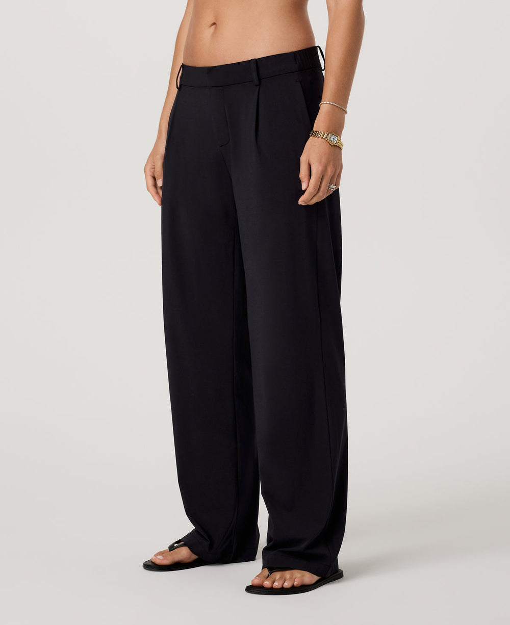 Villa Low Slung Trouser Women's Black Low-Rise Pants | Vuori Sale