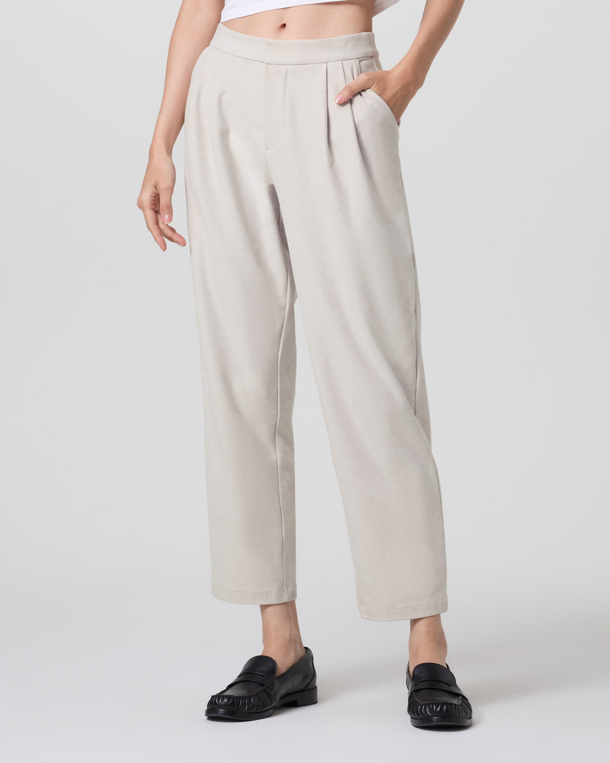 Elevation Ankle Trouser Ecru Heather | Vuori On sale