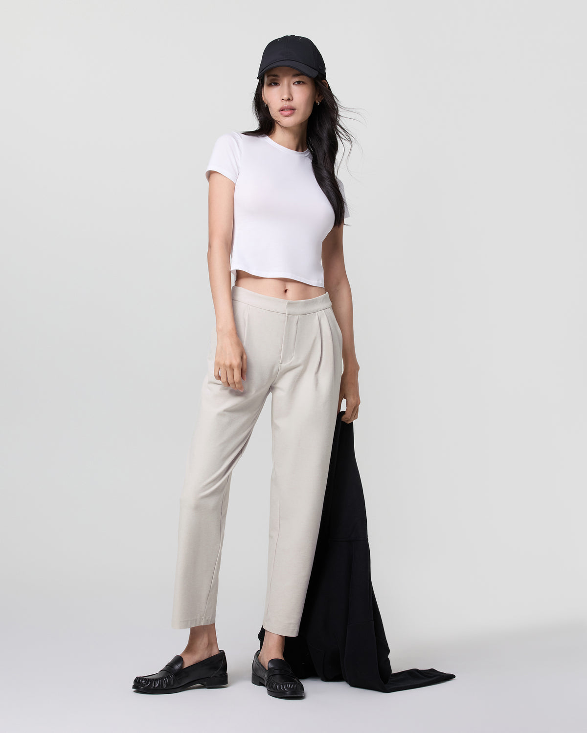 Elevation Ankle Trouser Ecru Heather | Vuori On sale