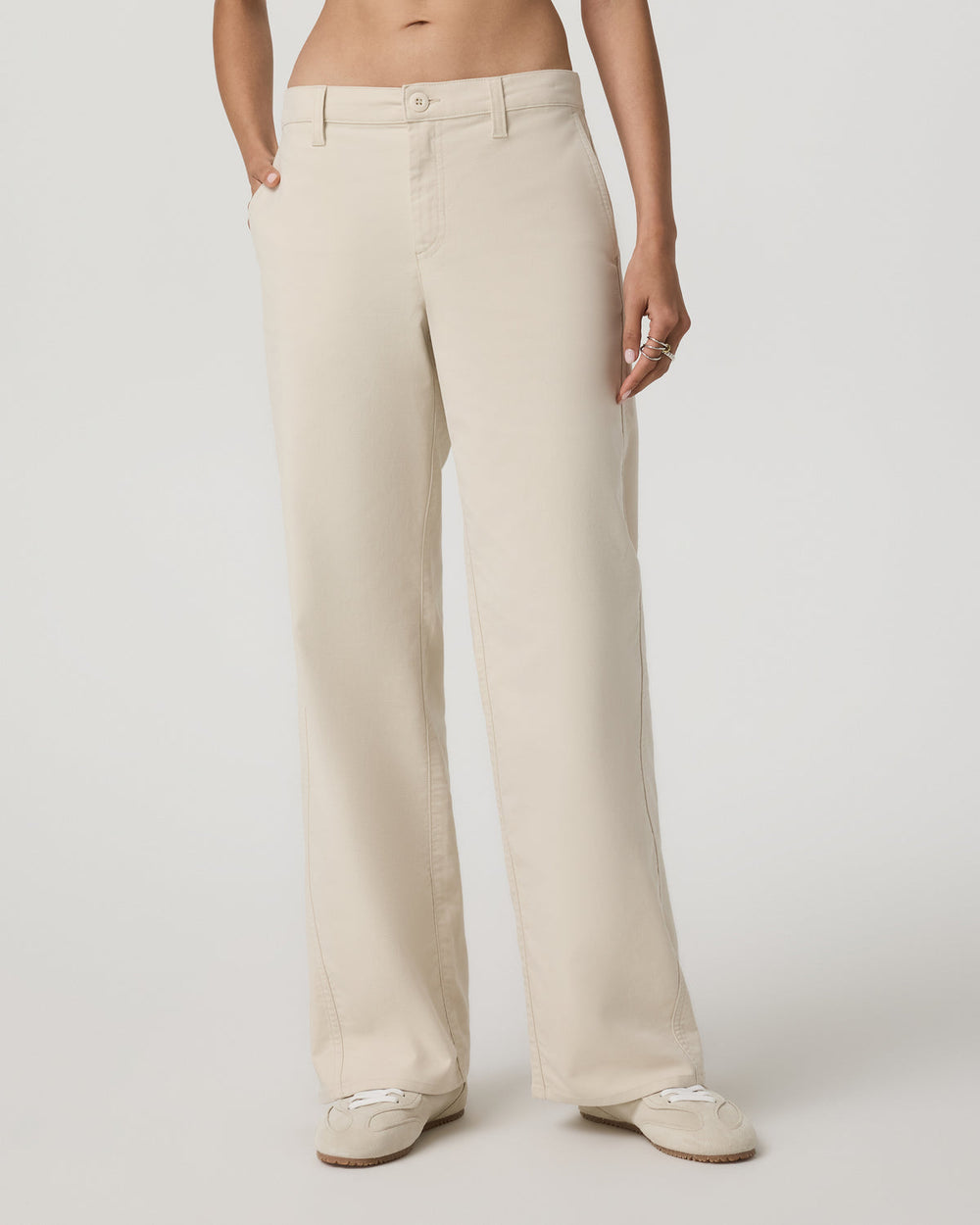 Telluride Twill Pant Women's Bone Mid-Low Rise Pants | Vuori Online
