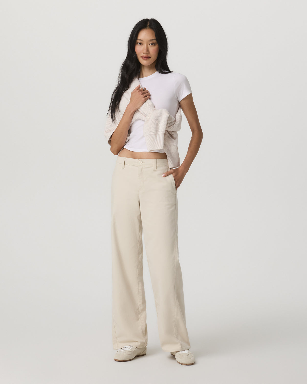 Telluride Twill Pant Women's Bone Mid-Low Rise Pants | Vuori Online