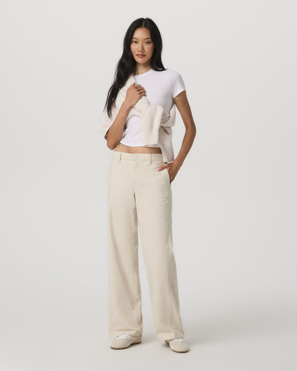 Telluride Twill Pant Women's Bone Mid-Low Rise Pants | Vuori Online