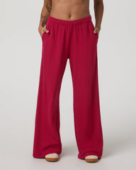 Waffle Wideleg Pant Women's Strawberry Waffle Knit Pant | Vuori Clothing