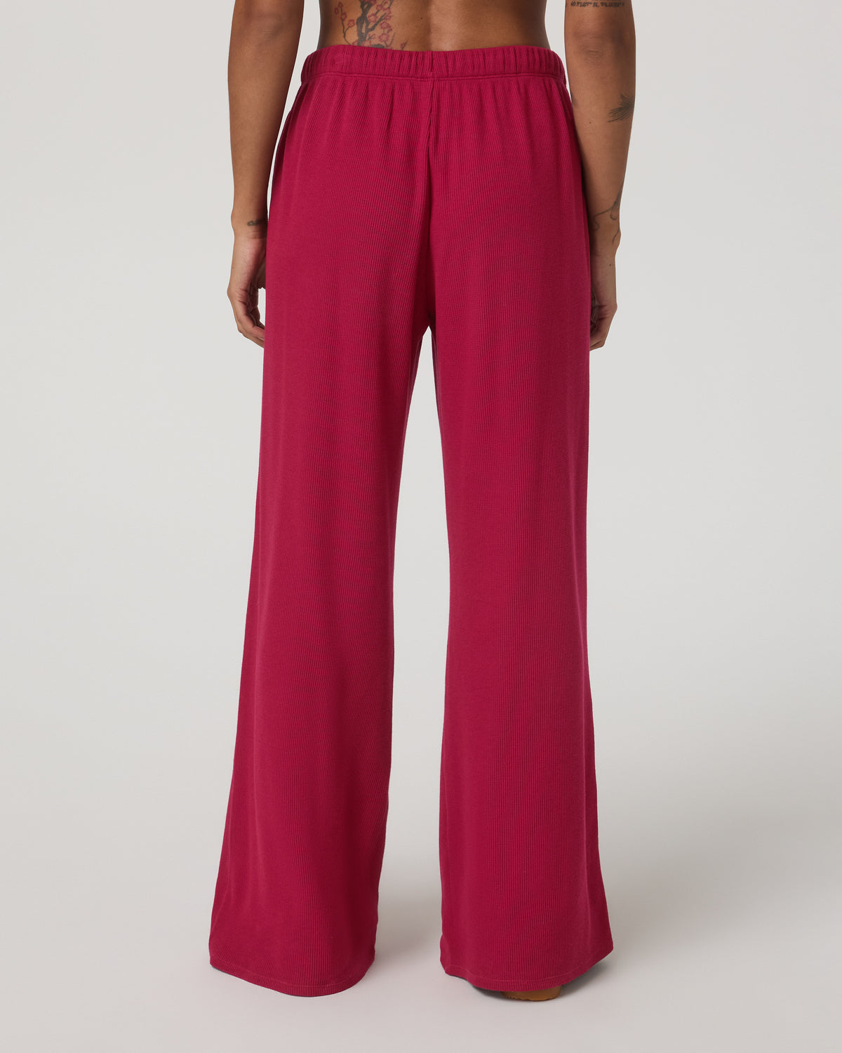 Waffle Wideleg Pant Women's Strawberry Waffle Knit Pant | Vuori Clothing