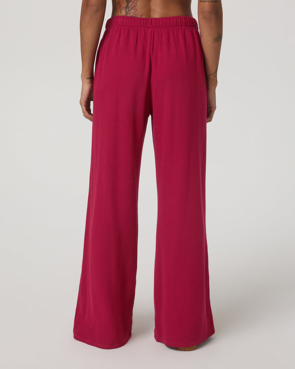 Waffle Wideleg Pant Women's Strawberry Waffle Knit Pant | Vuori Clothing