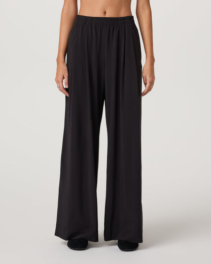 Villa Vibes Wideleg Women's Black Ultra-Wide Leg Pants | Vuori US