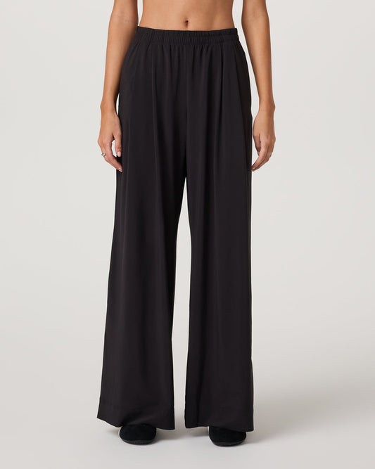 Villa Vibes Wideleg Women's Black Ultra-Wide Leg Pants | Vuori US