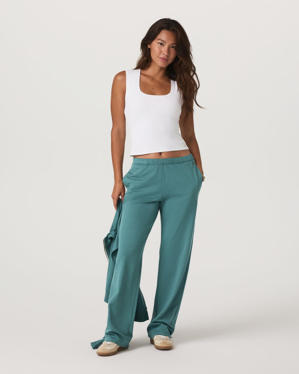 Halo Straight Leg - Long Women's Bluegrass Heather Pant | Vuori Discount