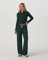 Halo Wideleg - Short Women's Evergreen Wideleg Pants | Vuori US