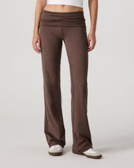 Halo Foldover Pant Chocolate Milk Heather | Vuori Clothing
