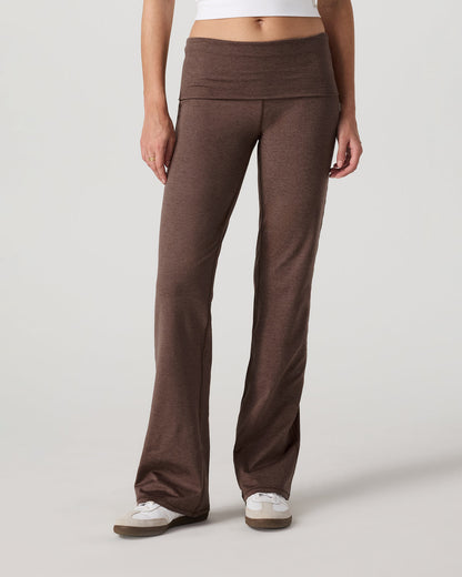 Halo Foldover Pant Chocolate Milk Heather | Vuori Clothing