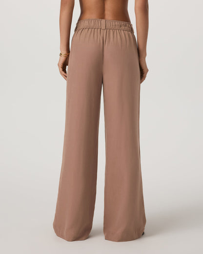 Trestles Twill Wideleg Women's Nutmeg Trouser Pants | Vuori Sale