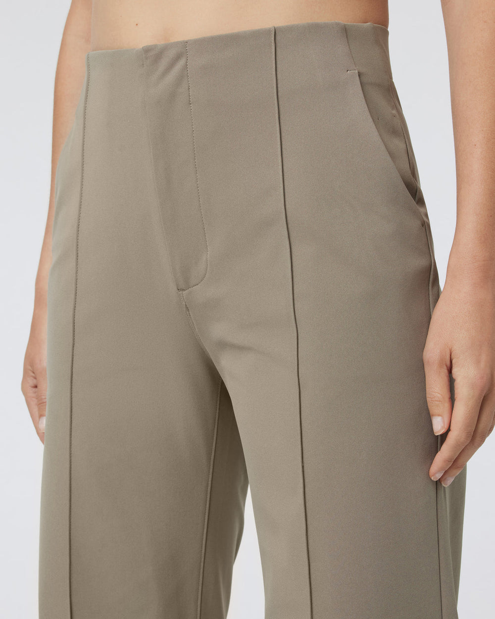 Womens Meta Wideleg Taupe Tailored Pants | Vuori On sale