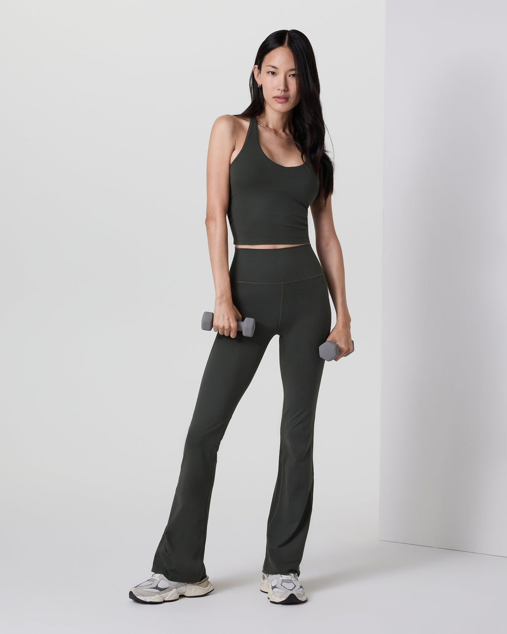 Halo Slim Flare Pant Women's Kale Pants | Vuori For sale