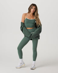 Vuori AllTheFeels™ Corset Legging Women's Agate Green Leggings | Vuori Outlet
