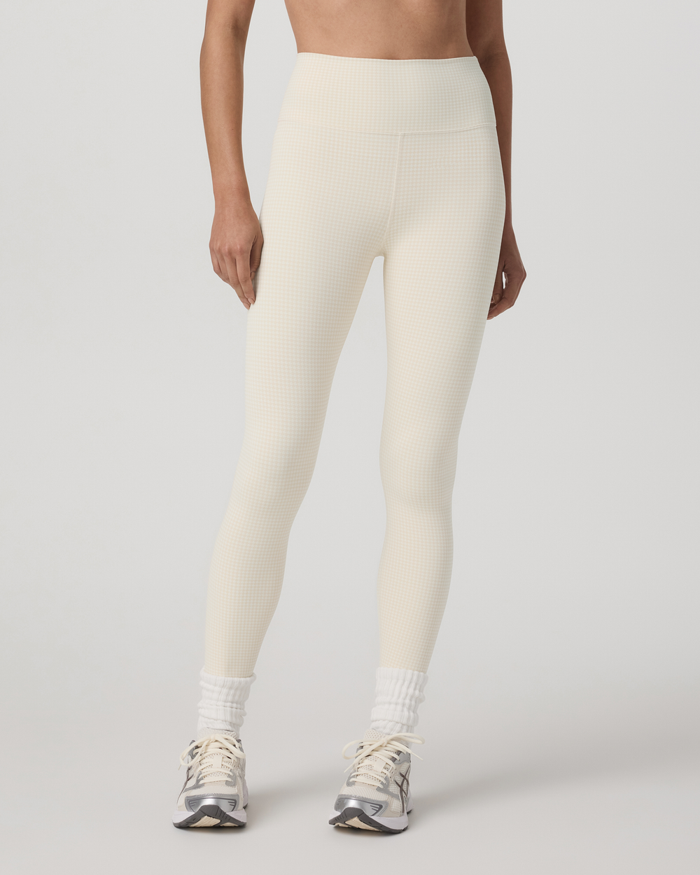 Micro Houndstooth Legging Natural Micro Houndstooth | Vuori US