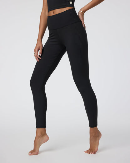 Inversion Rib Legging Black | Vuori Clothing