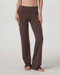 Vuori AllTheFeels™ Foldover Pant Women's Java Pants | Vuori US