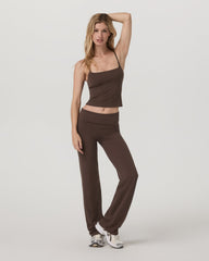 Vuori AllTheFeels™ Foldover Pant Women's Java Pants | Vuori US
