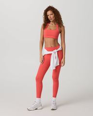 Vuori AllTheForm™ Legging - Long Women's Bright Coral Leggings | Vuori Clothing