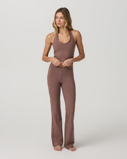 Inversion Rib Slim Flare Women's Sable Slim Flare Leggings | Vuori Outlet