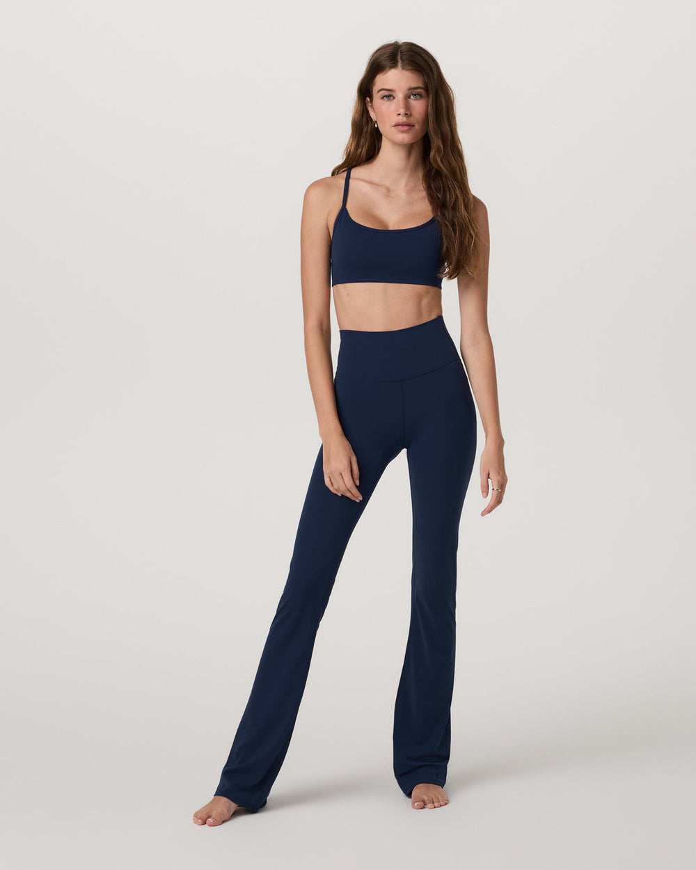 Vuori AllTheFeels™ Slim Flare Blue Coast Leggings | Vuori