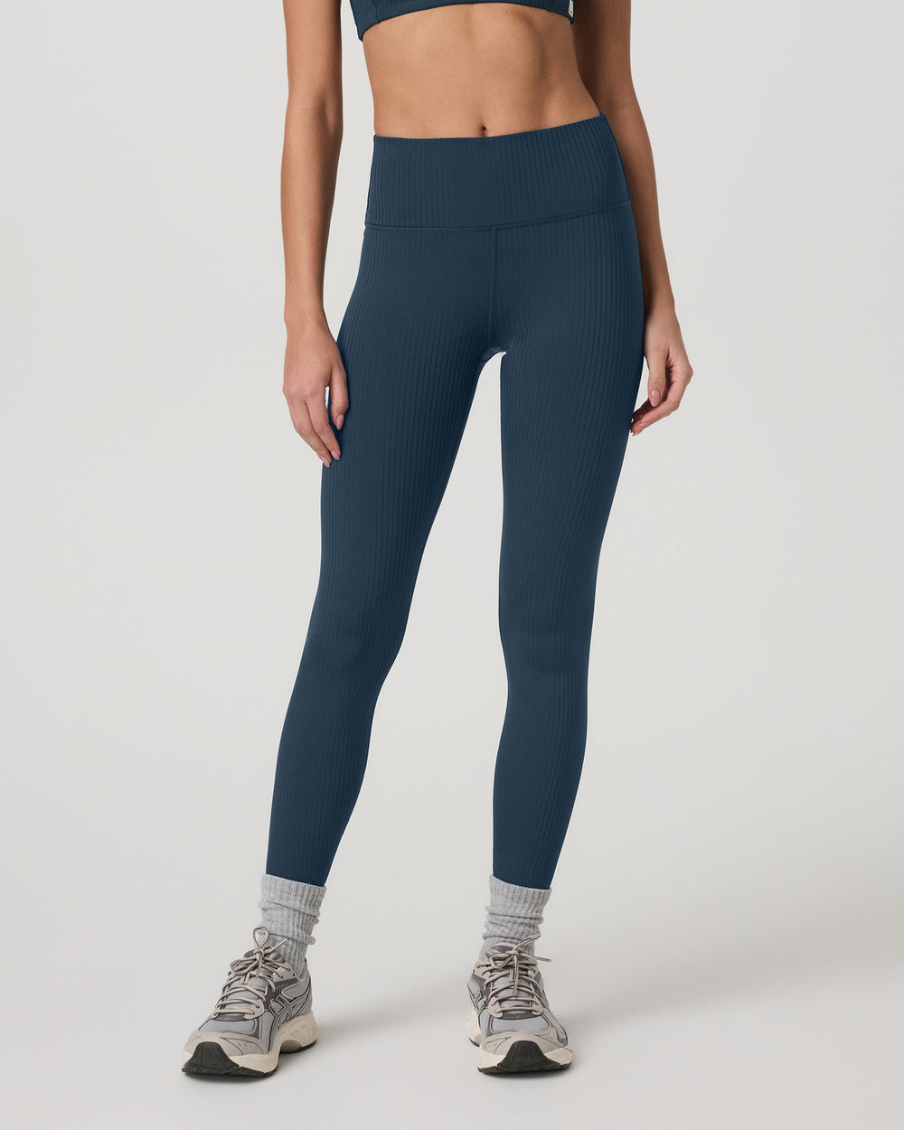 Inversion Rib Legging Women's Ocean Blue Rib Knit Leggings | Vuori Discount