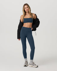Inversion Rib Legging Women's Ocean Blue Rib Knit Leggings | Vuori Discount
