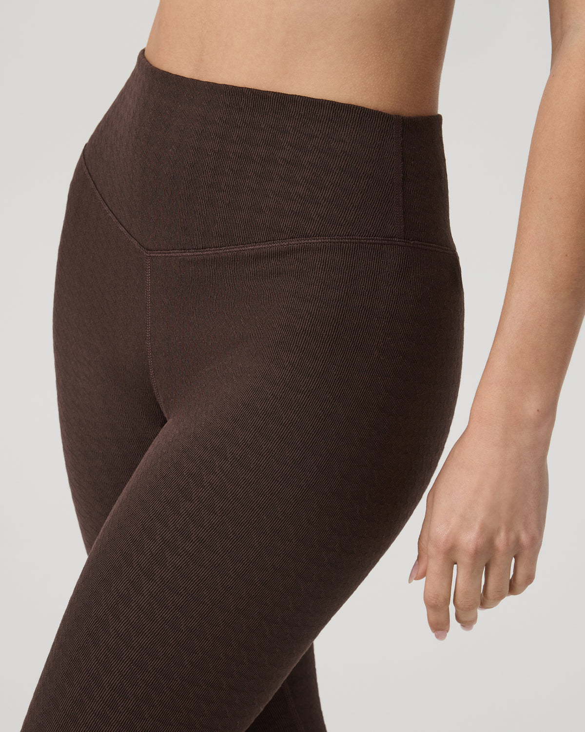 Women's Textured Chilled Out Legging Java Houndstooth | Vuori