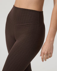 Women's Textured Chilled Out Legging Java Houndstooth | Vuori