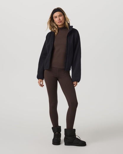 Women's Textured Chilled Out Legging Java Houndstooth | Vuori