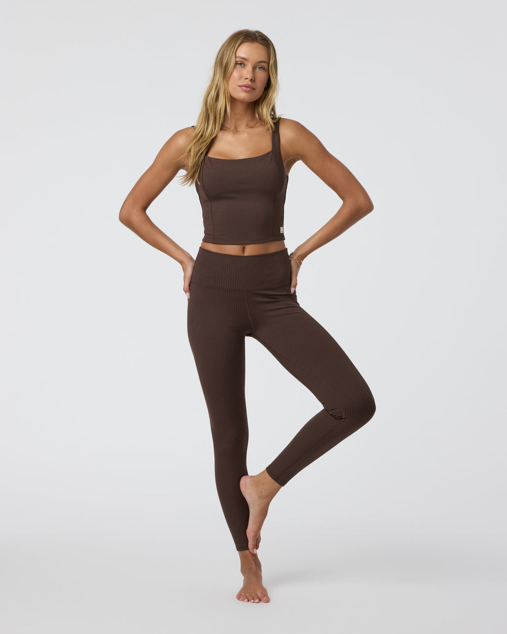 Inversion Rib Legging Java | Vuori Clothing