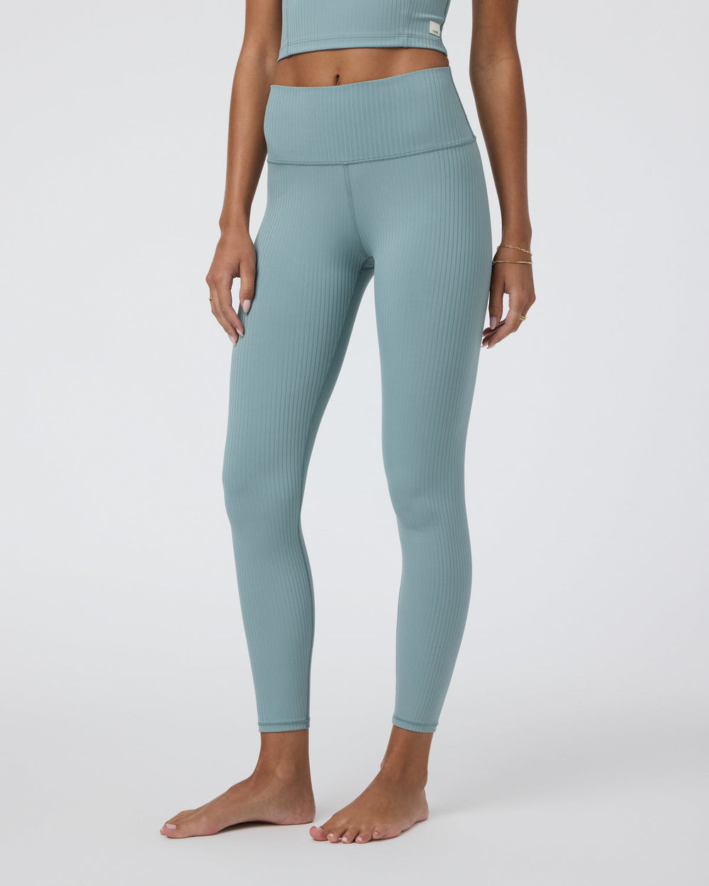 Inversion Rib Legging Mist | Vuori Outlet