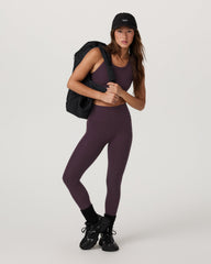 Clean Elevation Legging - Short Raisin Heather Leggings | Vuori US