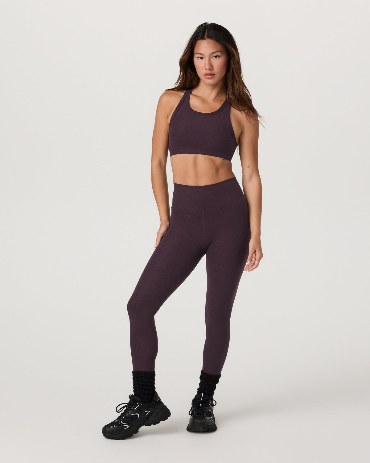 Clean Elevation Legging - Long Raisin Heather Leggings | Vuori Discount