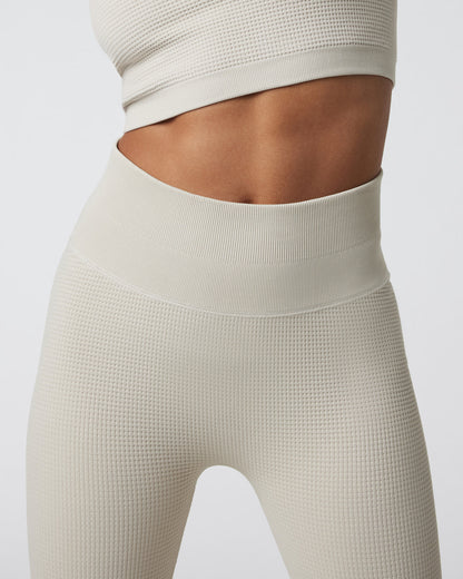 Waffle Seamless Legging Ecru High Rise Leggings | Vuori Sale