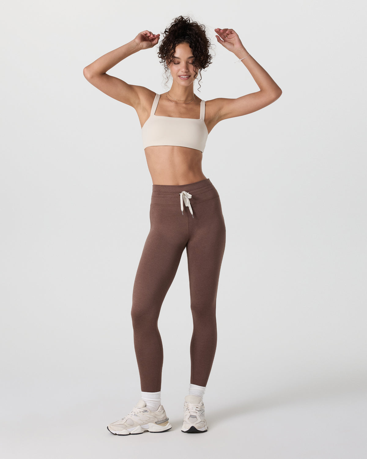 Halo Vintage Legging Chocolate Milk Heather | Vuori Online