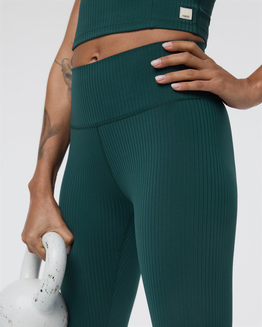 Inversion Rib Legging Moss | Vuori For sale