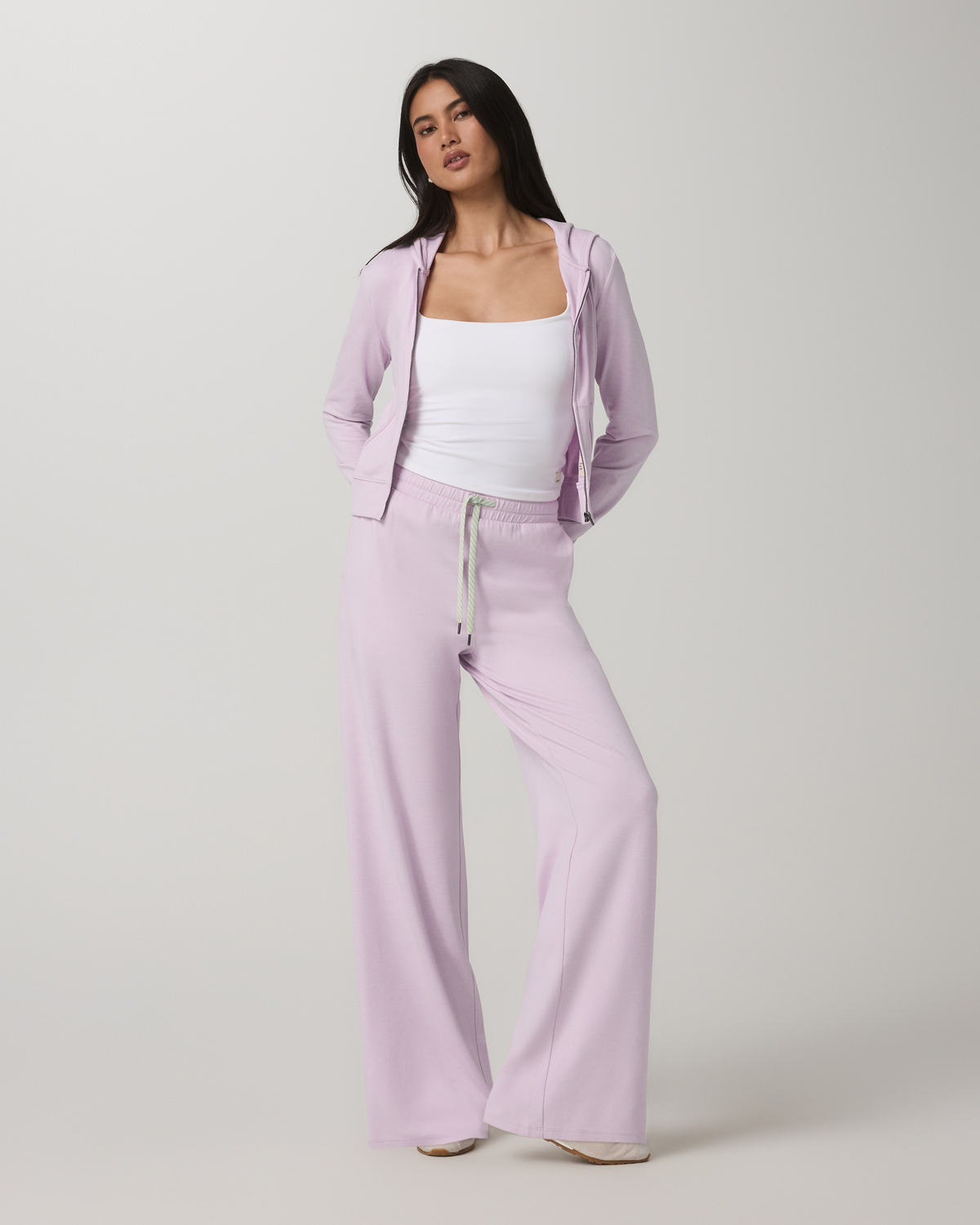 Halo Essential Wideleg Women's Lilac Breeze Heather Pants | Vuori Discount