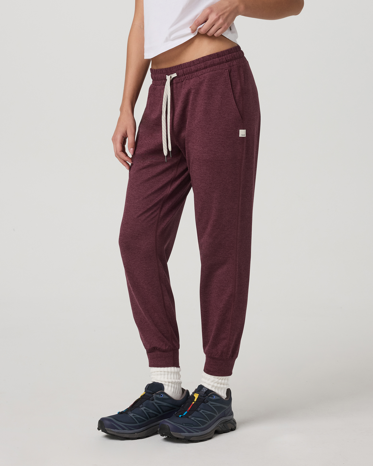 Performance Jogger - Long Women's Fig Heather Joggers | Vuori Online