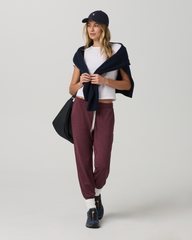 Performance Jogger - Long Women's Fig Heather Joggers | Vuori Online
